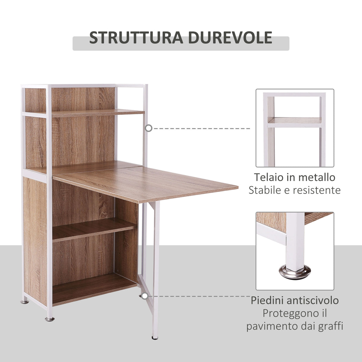 easycomfort easycomfort mobiletto angolare con scrivania per computer estraibile in legno mdf ean 8054111846899
