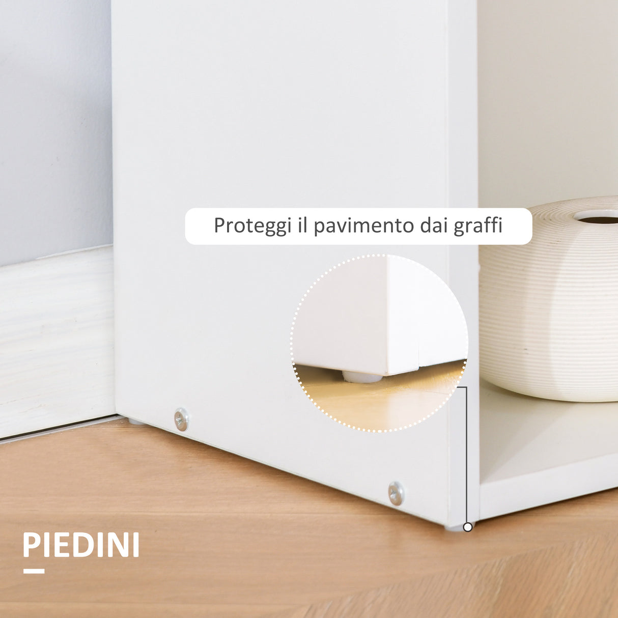 easycomfort easycomfort scrivania moderna con libreria in legno bianco 120x55x120cm ean 8054144130781