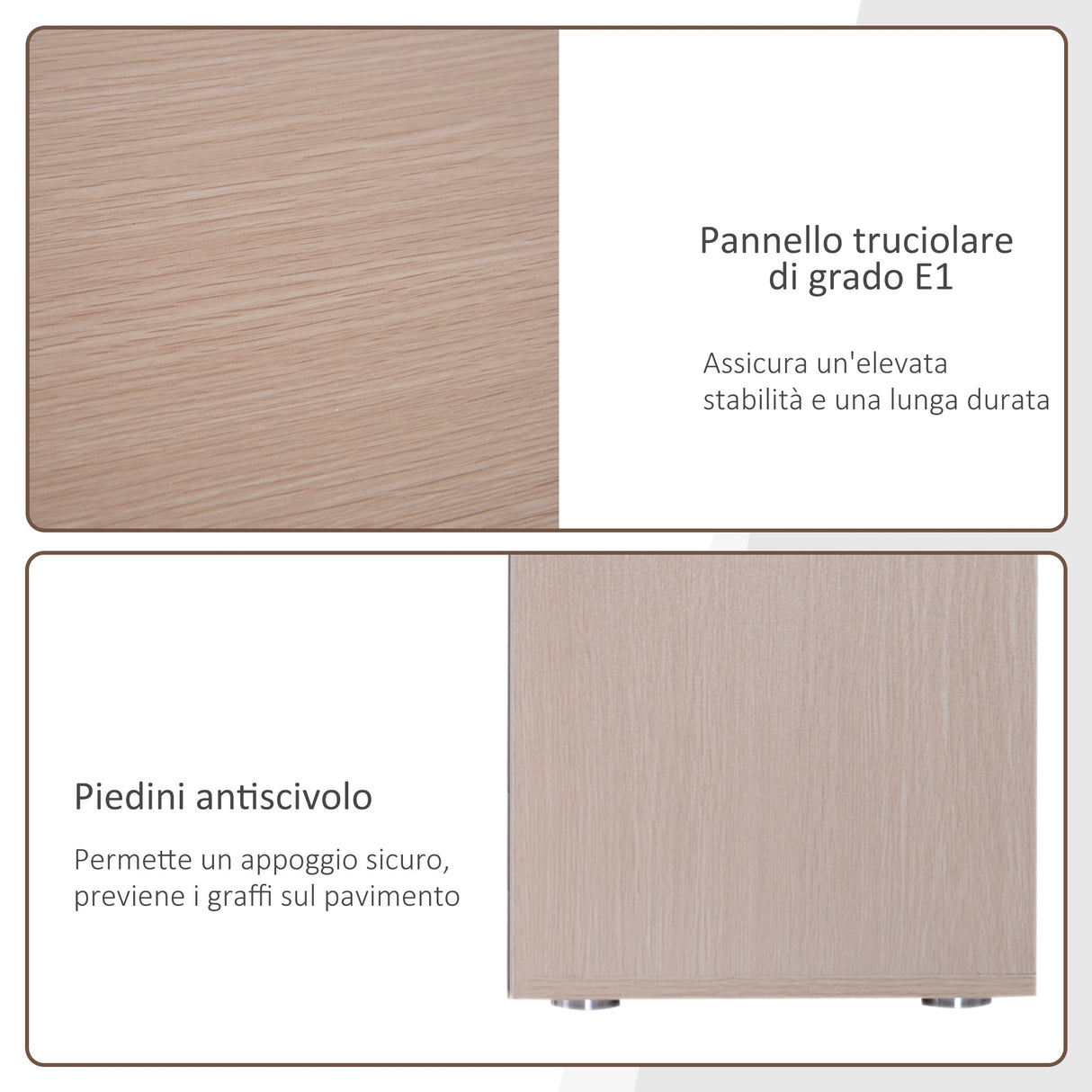 easycomfort easycomfort scrivania angolo con 2 ripiani e 2 cassetti color legno rovere 117x82x74cm ean 8054111846110
