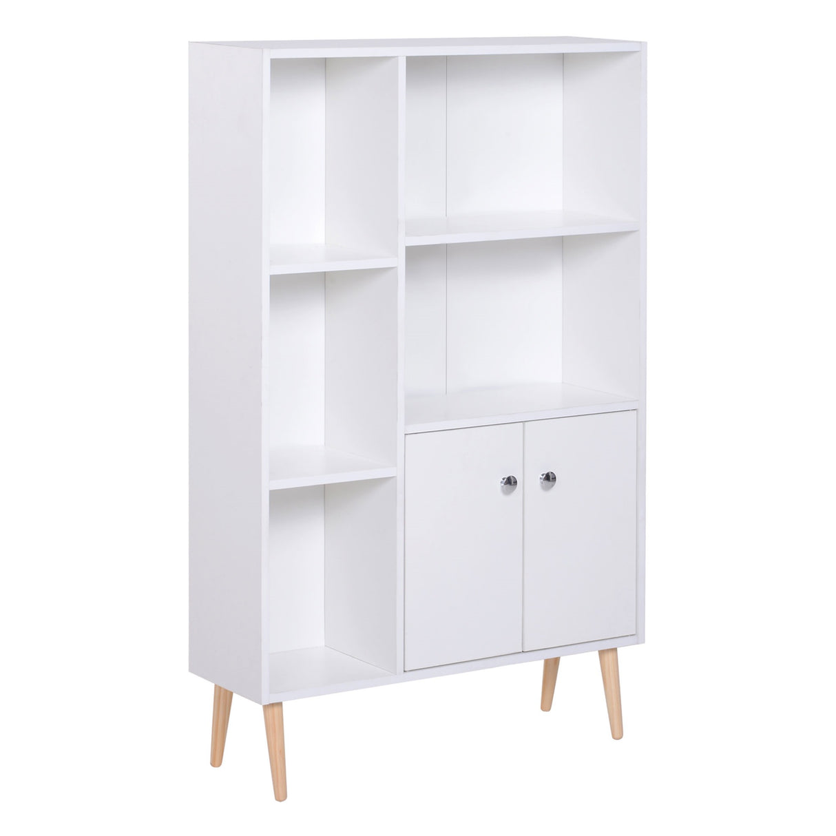 easycomfort easycomfort mobiletto libreria con piedini in legno di pino bianco 80 x 23 5 x 118cm ean 8054144130347