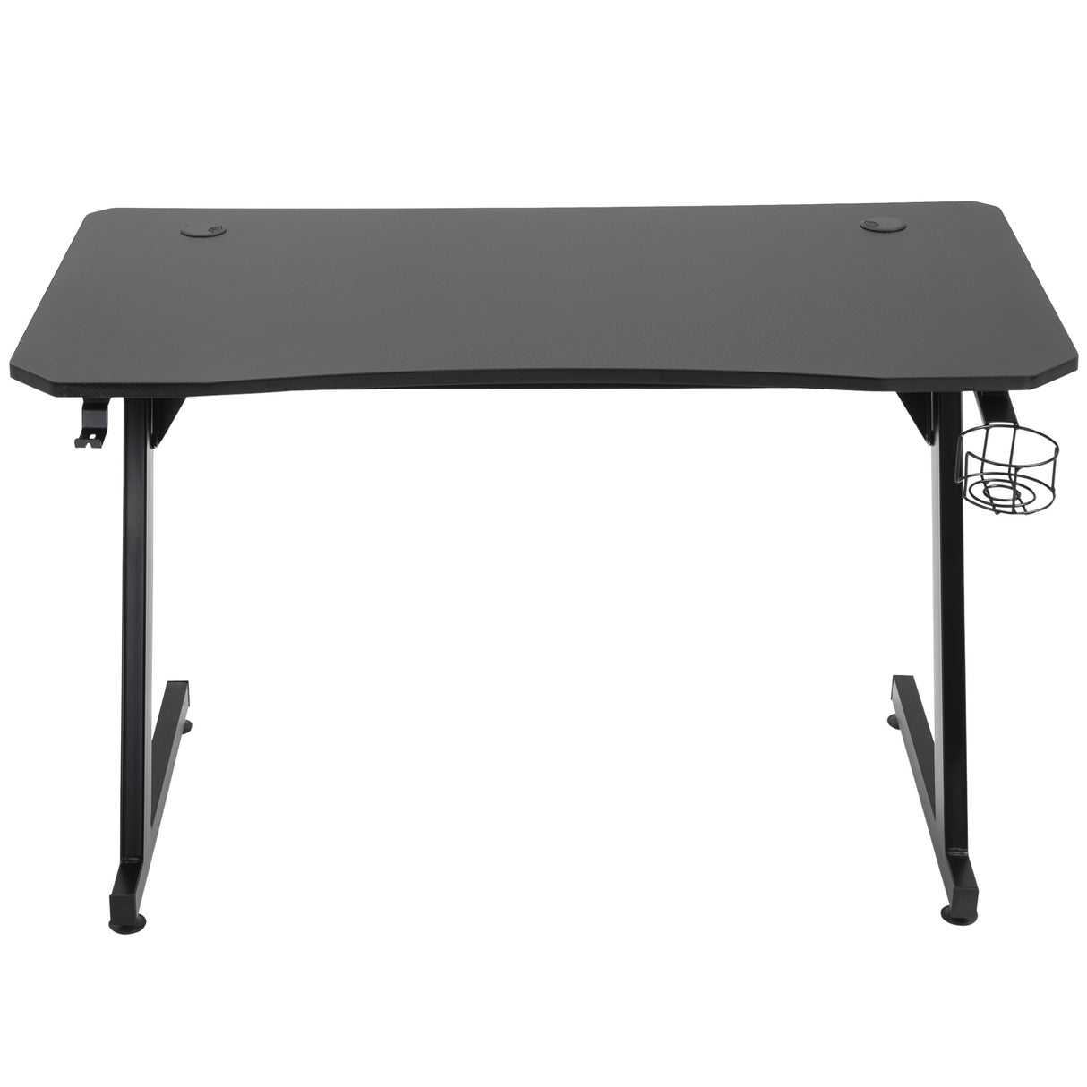 easycomfort easycomfort scrivania gaming con passacavi portabicchieri e gancio per cuffie nera ean 8054144130828