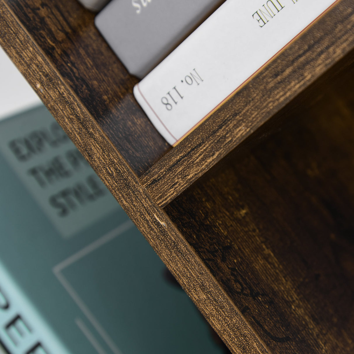 easycomfort easycomfort scaffale libreria design scaffale in legno ad albero in stile industriale con 10 ripiani color legno ean 8054111846301