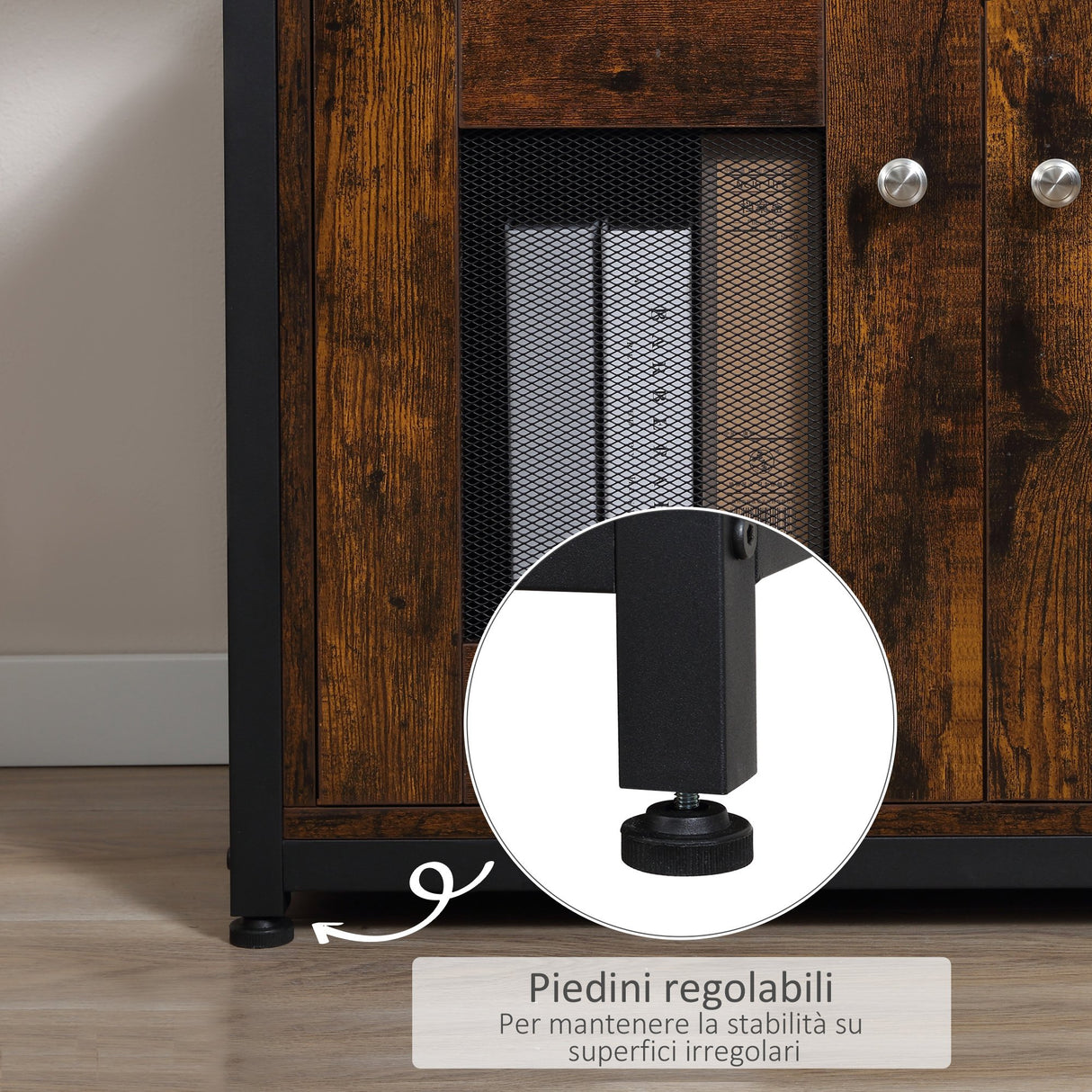 easycomfort easycomfort mobile libreria scaffale in stile industriale con armadietto a 2 ante scaffale salvaspazio a 8 ripiani per casa e ufficio 70x30x180cm marrone