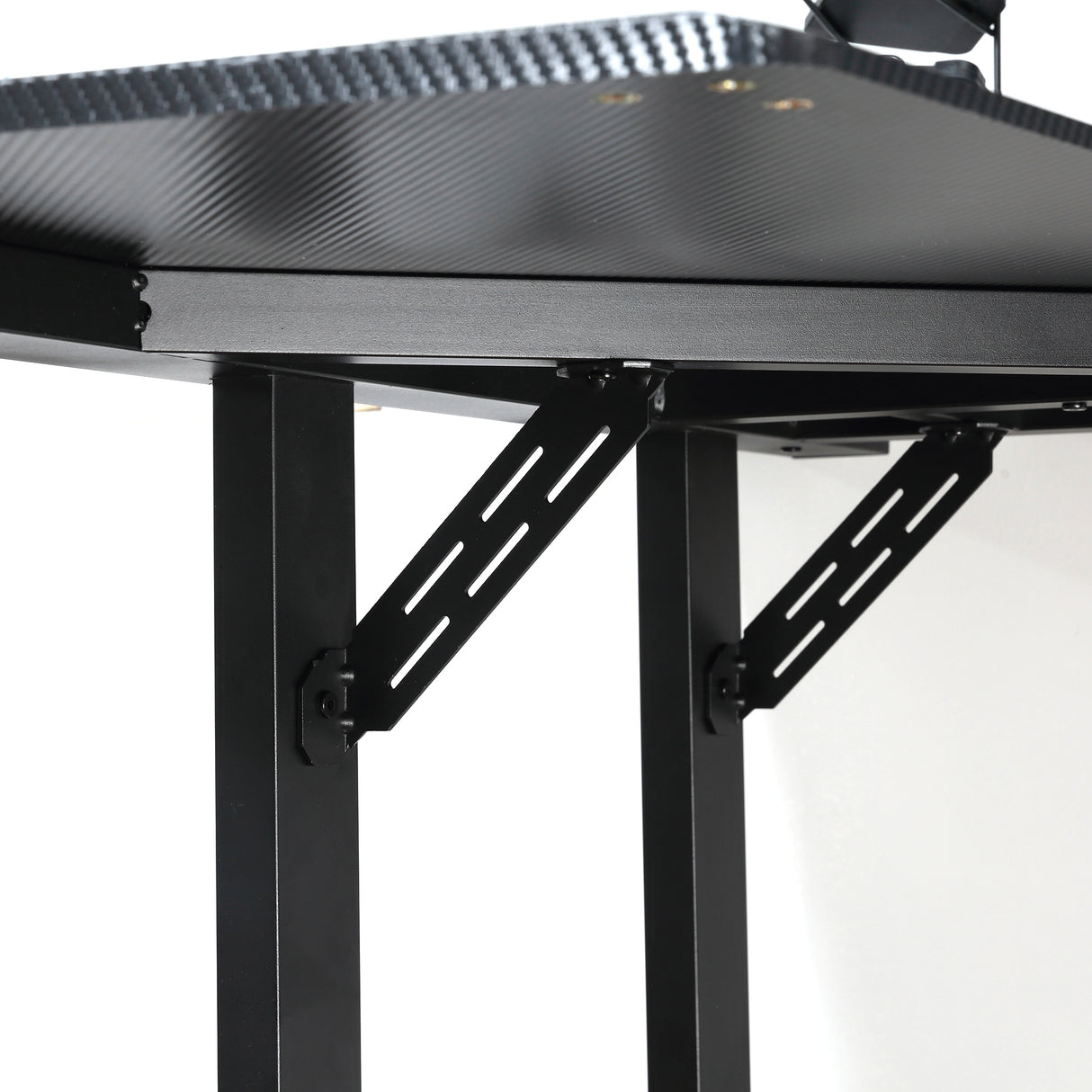 easycomfort easycomfort scrivania angolare per gaming e ufficio con gancio per cuffie porta tazza supporto gamepad e tappetino nero