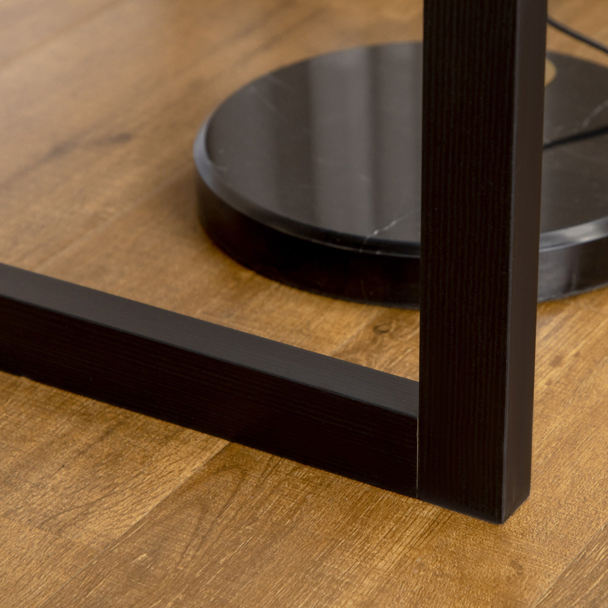 easycomfort easycomfort scrivania per camera e ufficio con cassetto stile industriale 110x50x76cm noce e nero