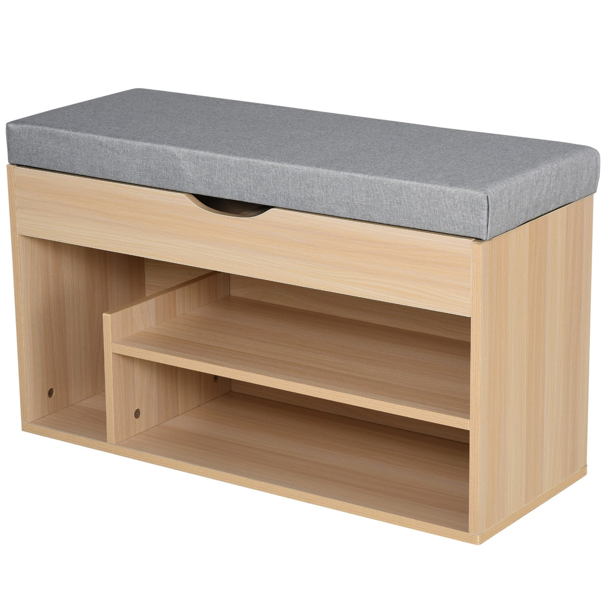 easycomfort easycomfort panca scarpiera in legno con seduta imbottita e scomparto nascosto 80 x 30 x 48cm ean 8054111843256
