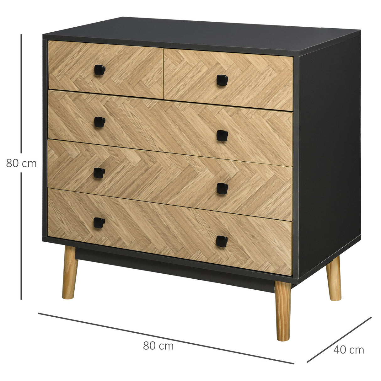 easycomfort easycomfort cassettiera per camera da letto in legno stile vintage industriale ean 8054111849449
