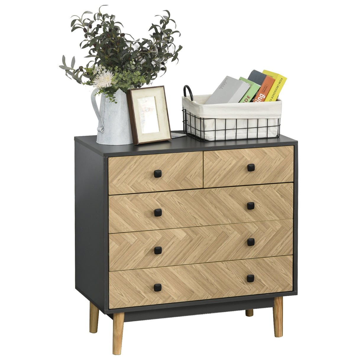 easycomfort easycomfort cassettiera per camera da letto in legno stile vintage industriale ean 8054111849449