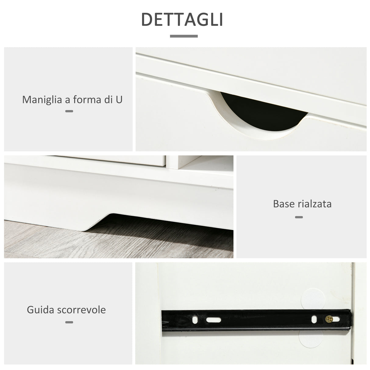 easycomfort easycomfort scarpiera salvaspazio in legno bianca 80.5x30.5x43.5cm