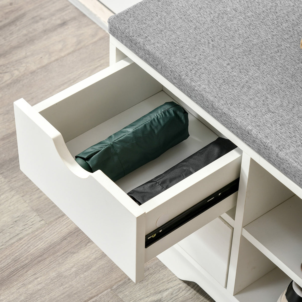 easycomfort easycomfort scarpiera salvaspazio in legno bianca 80.5x30.5x43.5cm