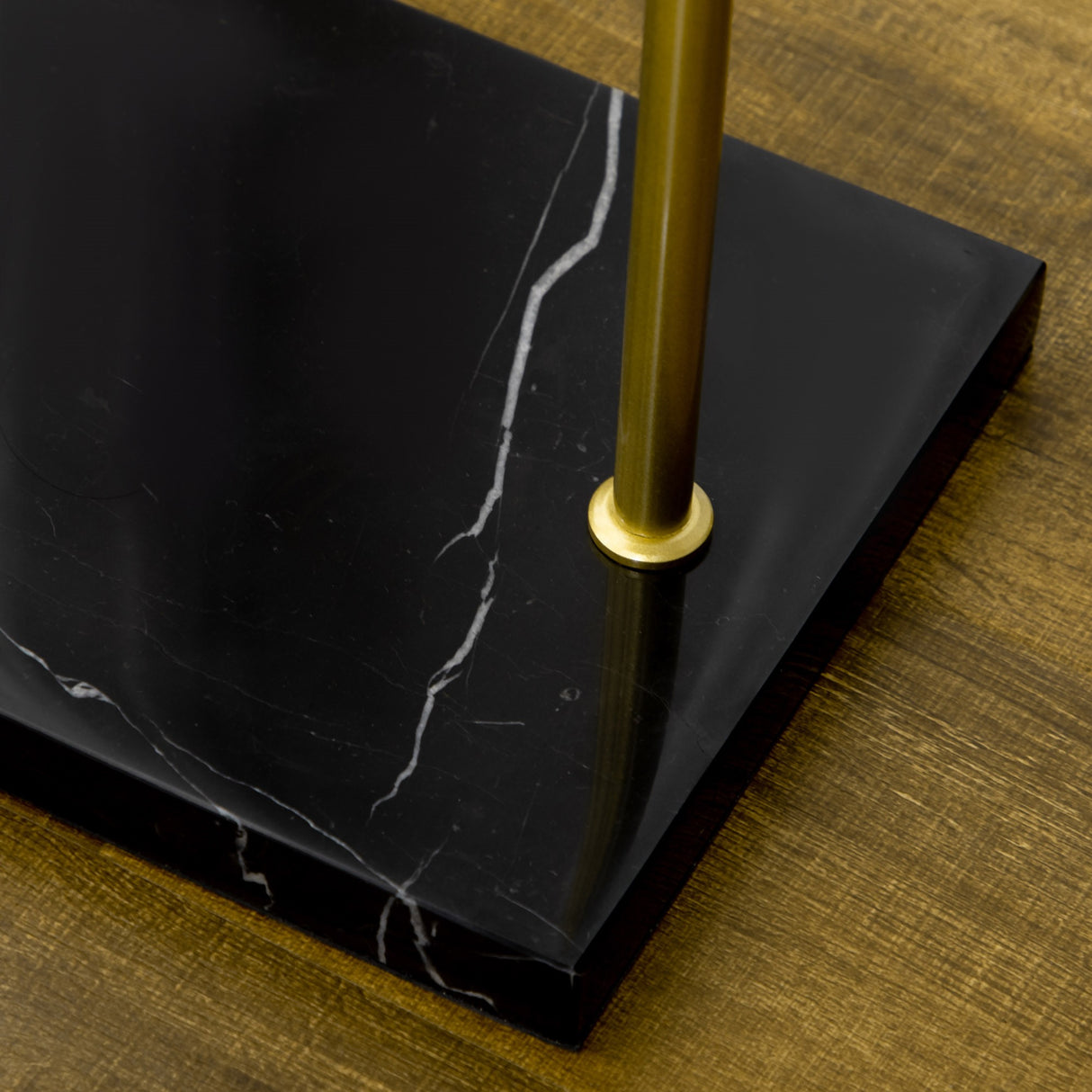 easycomfort easycomfort appendiabiti con 2 ganci per ingresso camera da letto e soggiorno in metallo e marmo 35x25x170 cm oro e nero