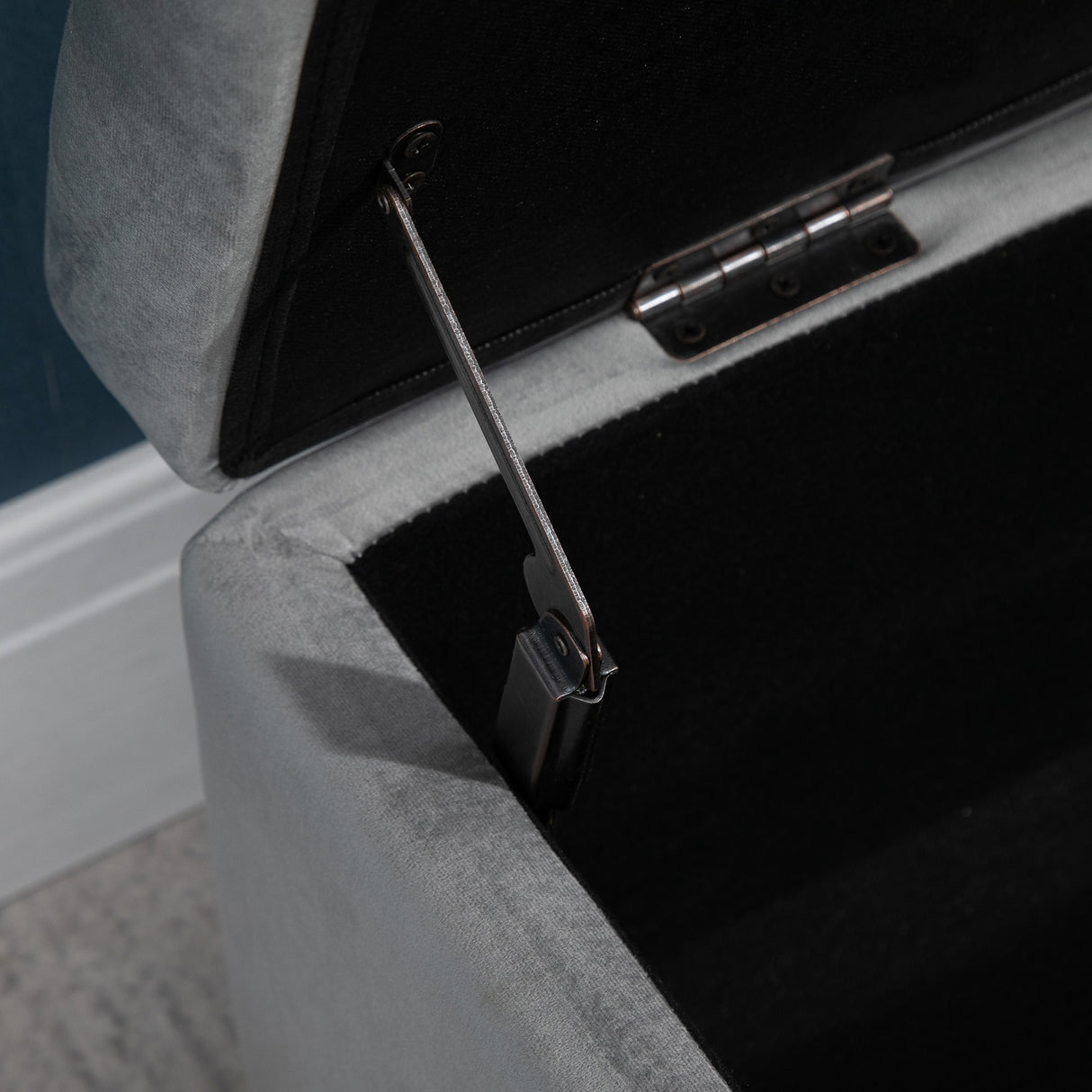 easycomfort easycomfort panca ottomana contenitore con cuscino e superficie morbida grigio chiaro ean 8054144132105