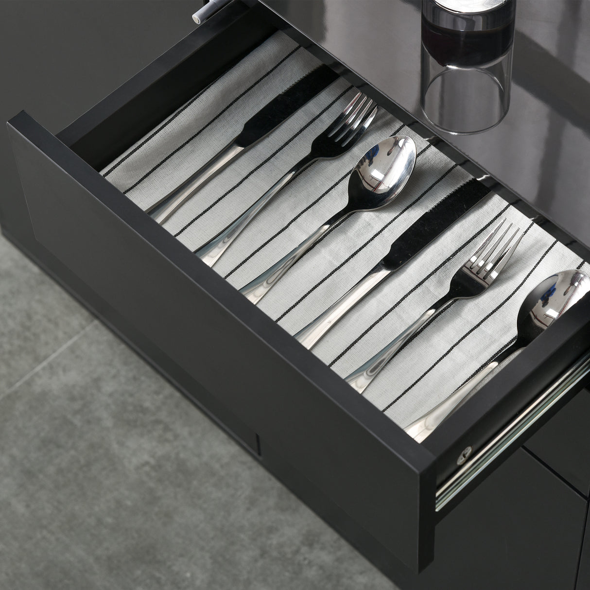 easycomfort easycomfort mobiletto multiuso con 2 cassetti e 2 armadietti apertura a pressione mobile per casa e ufficio 79x36x74cm