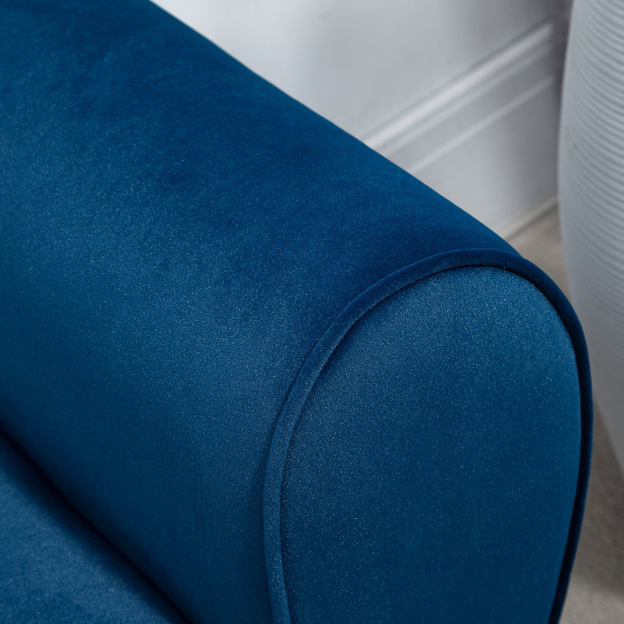 easycomfort easycomfort panca contenitore imbottita per camera da letto e ingresso panca fondo letto con braccioli blu