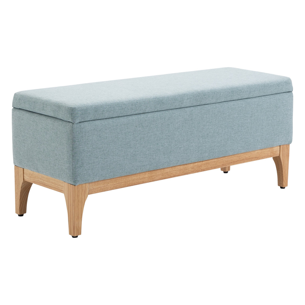 easycomfort easycomfort panca imbottita contenitore in tessuto effetto lino design scandinavo azzurro