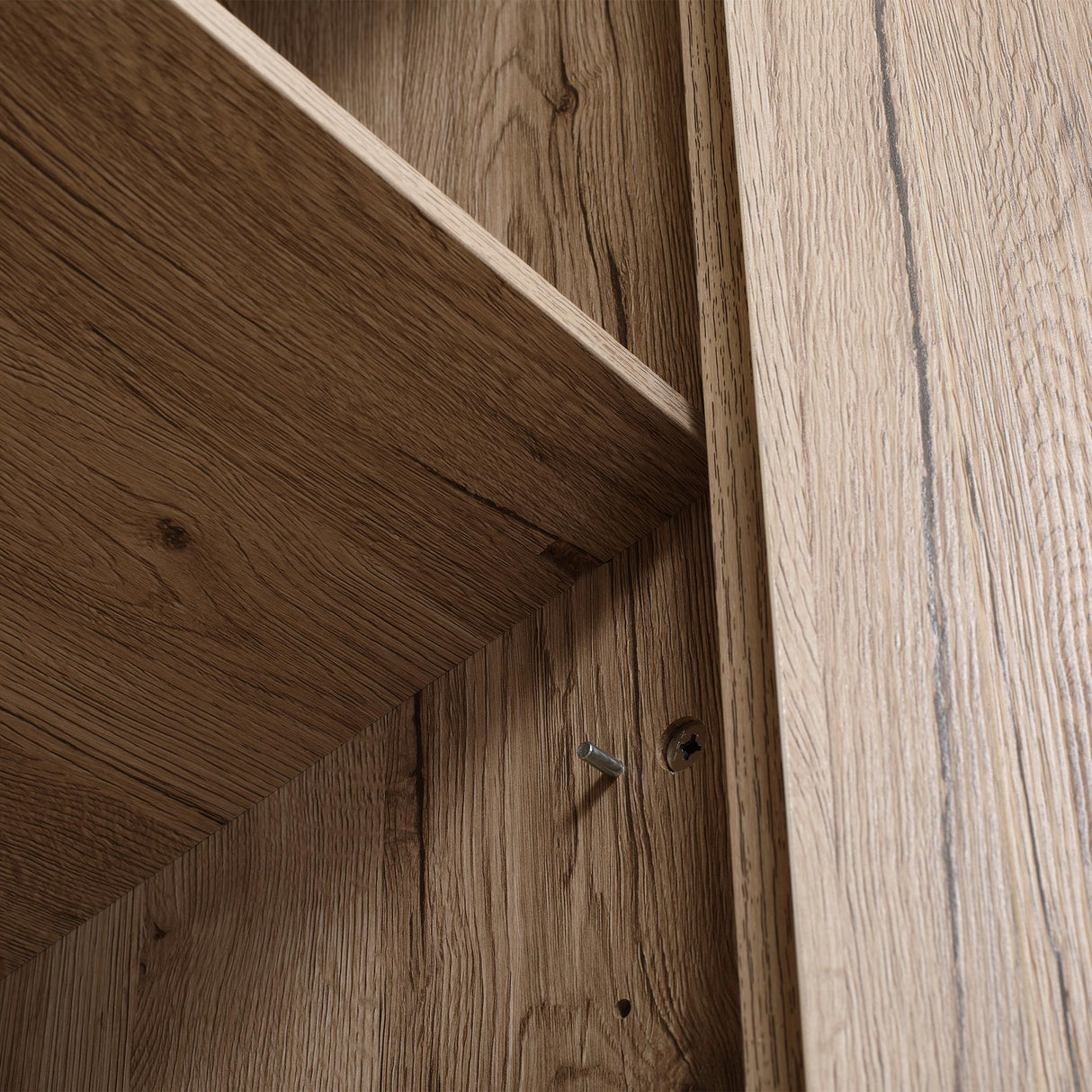 easycomfort easycomfort mobile cucina a 4 ante con mensole regolabili e base rialzata in legno 80x40x182cm