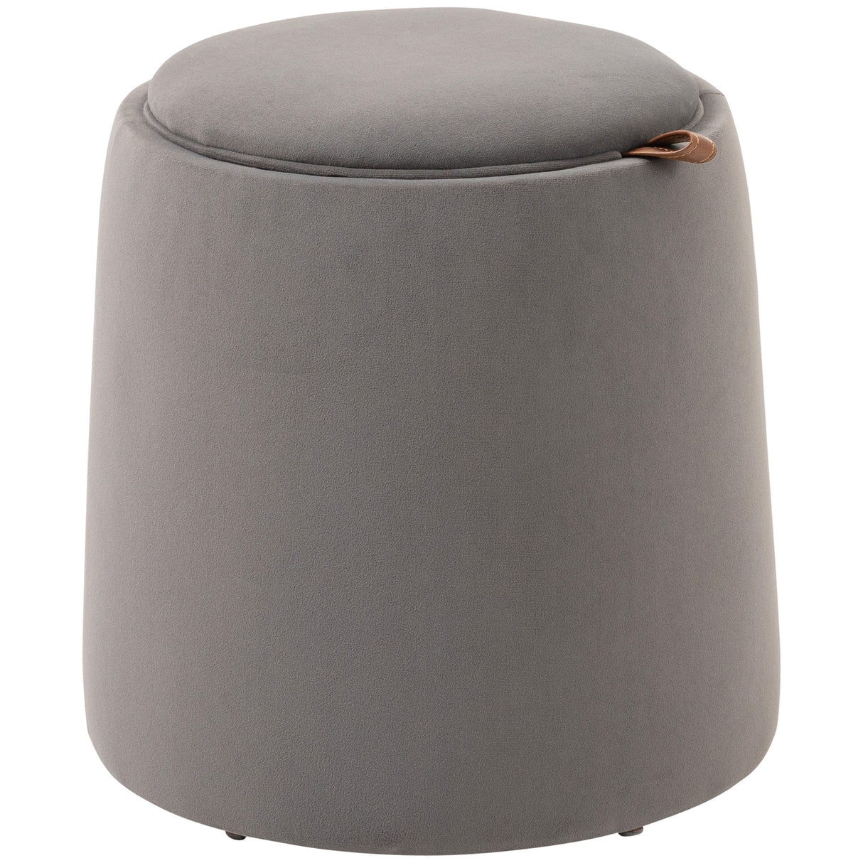 easycomfort easycomfort pouf contenitore in velluto 2 in 1 convertibile in tavolino da caffe 44x47 5cm grigio