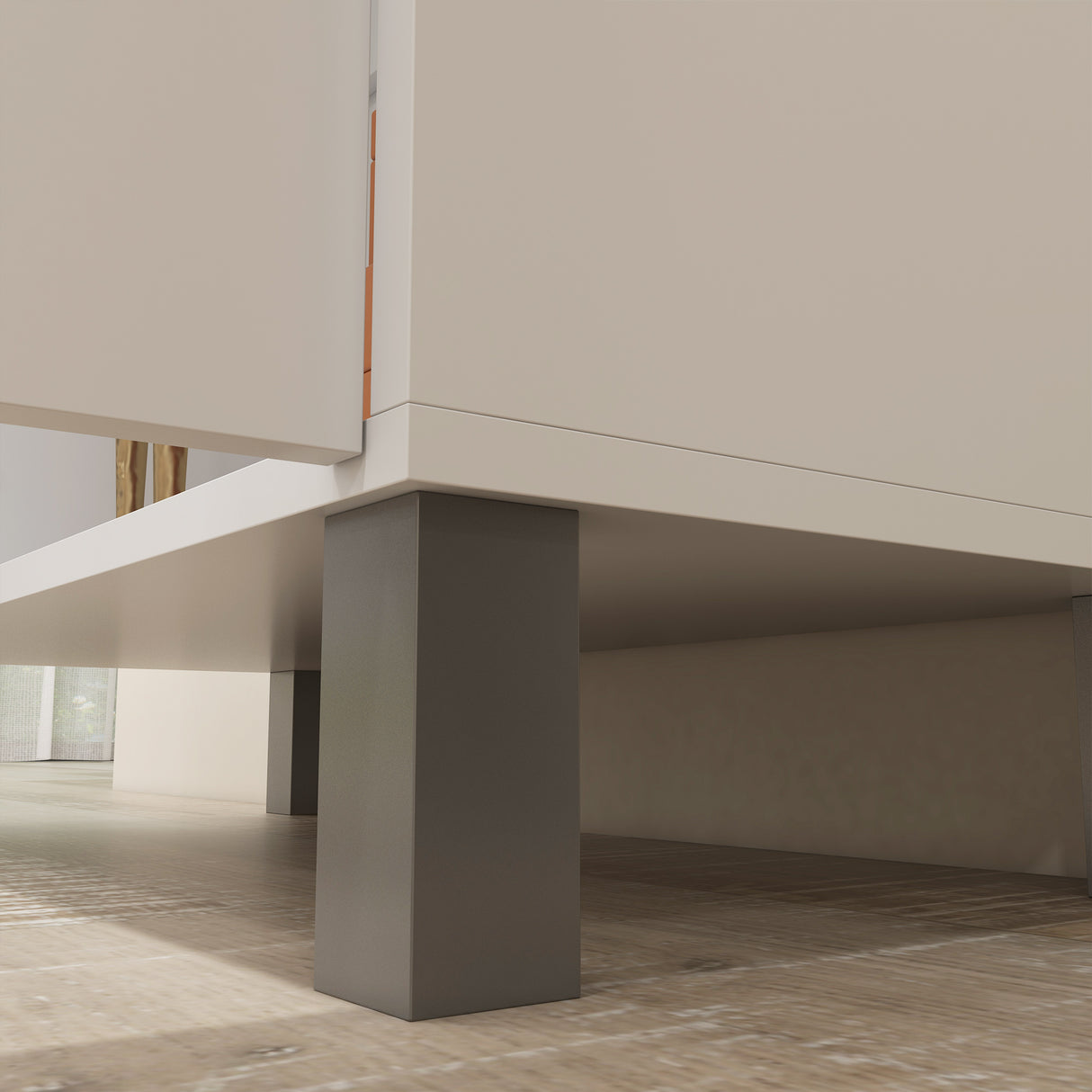 easycomfort easycomfort mobile multiuso con ripiano aperto 2 ante e ripiani regolabili 70x35x188cm bianco