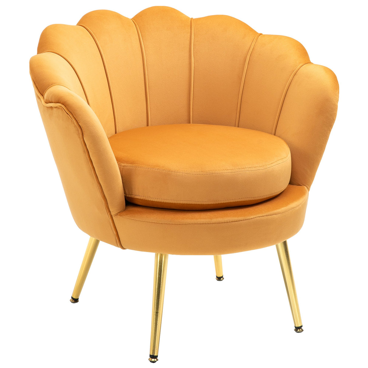 easycomfort easycomfort poltrona vintage di design in velluto giallo poltroncina da camera ean 8055776910246