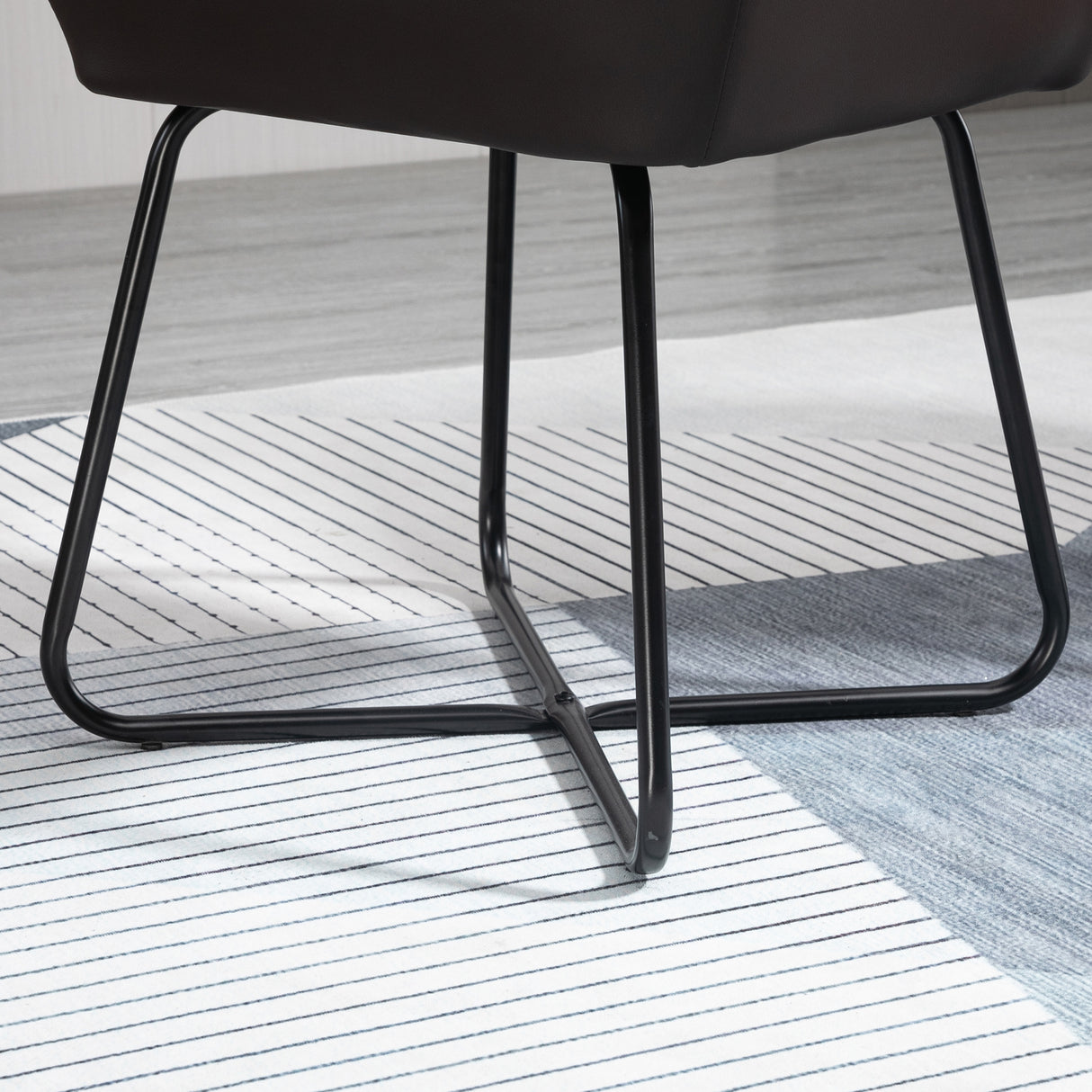 easycomfort easycomfort set 2 sedie moderne per sala da pranzo cucina o soggiorno sedie imbottite in similpelle marrone 60x56.5x85cm