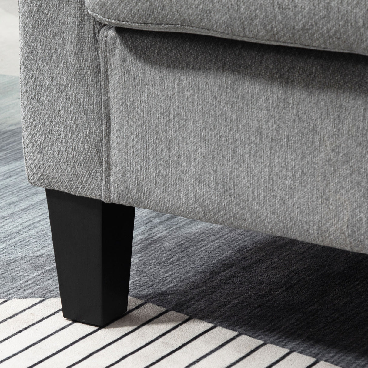 easycomfort easycomfort poltrona moderna imbottita con seduta profonda poltroncina da camera e soggiorno 75x72x74cm grigio