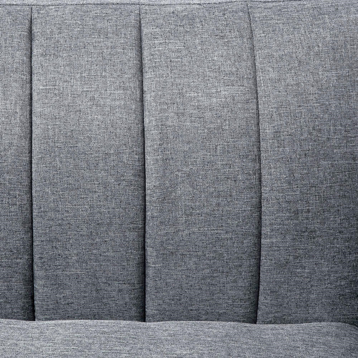 easycomfort easycomfort divano letto 2 posti a 1 piazza con schienale reclinabile in tessuto 173x75x73cm grigio