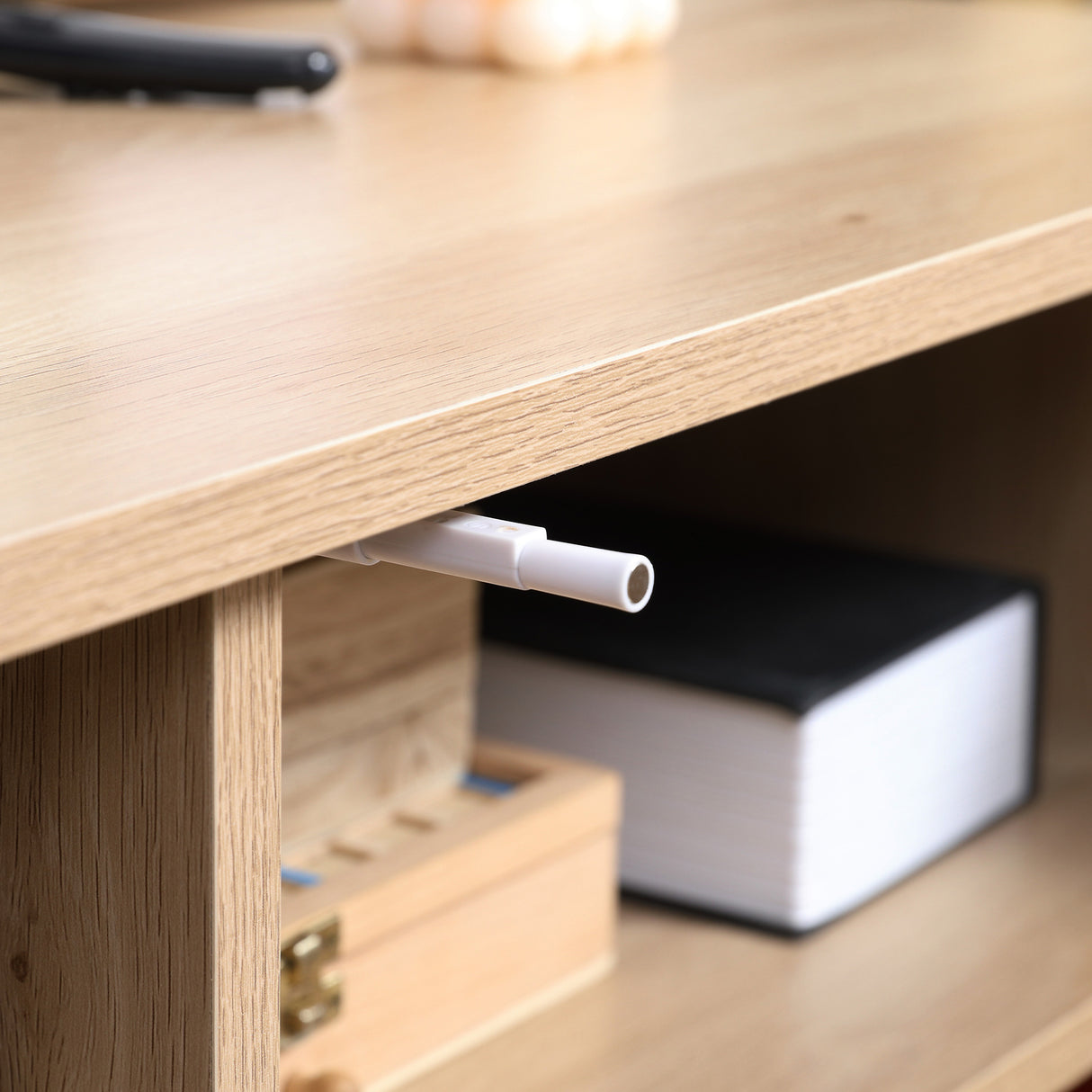 easycomfort easycomfort mobile tv moderno per tv max 60 in mdf e acciaio con 4 ripiani aperti e armadietto a 2 livelli 140x40x55 3 cm