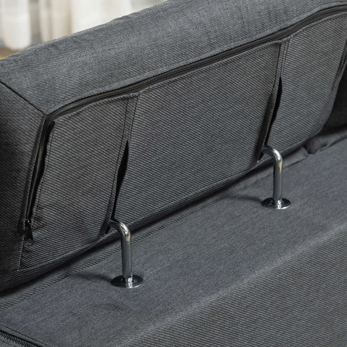 easycomfort easycomfort divano angolare 3 posti in tessuto con poggiatesta regolabili 249 5x162 5x95cm grigio scuro