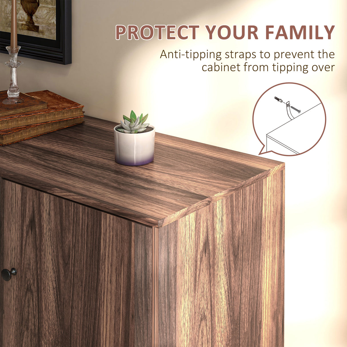 easycomfort easycomfort credenza moderna in legno e truciolato con 2 armadietti e 3 cassetti 127x40x76 cm marrone e nero