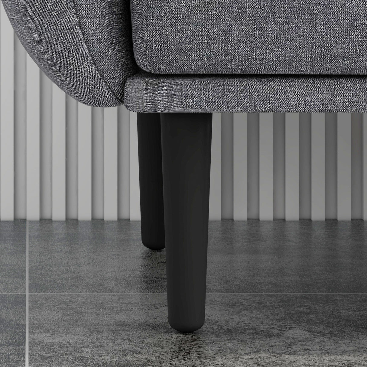 easycomfort easycomfort divano letto 3 posti con schienale reclinabile a 3 livelli in tessuto 208x84x82cm grigio