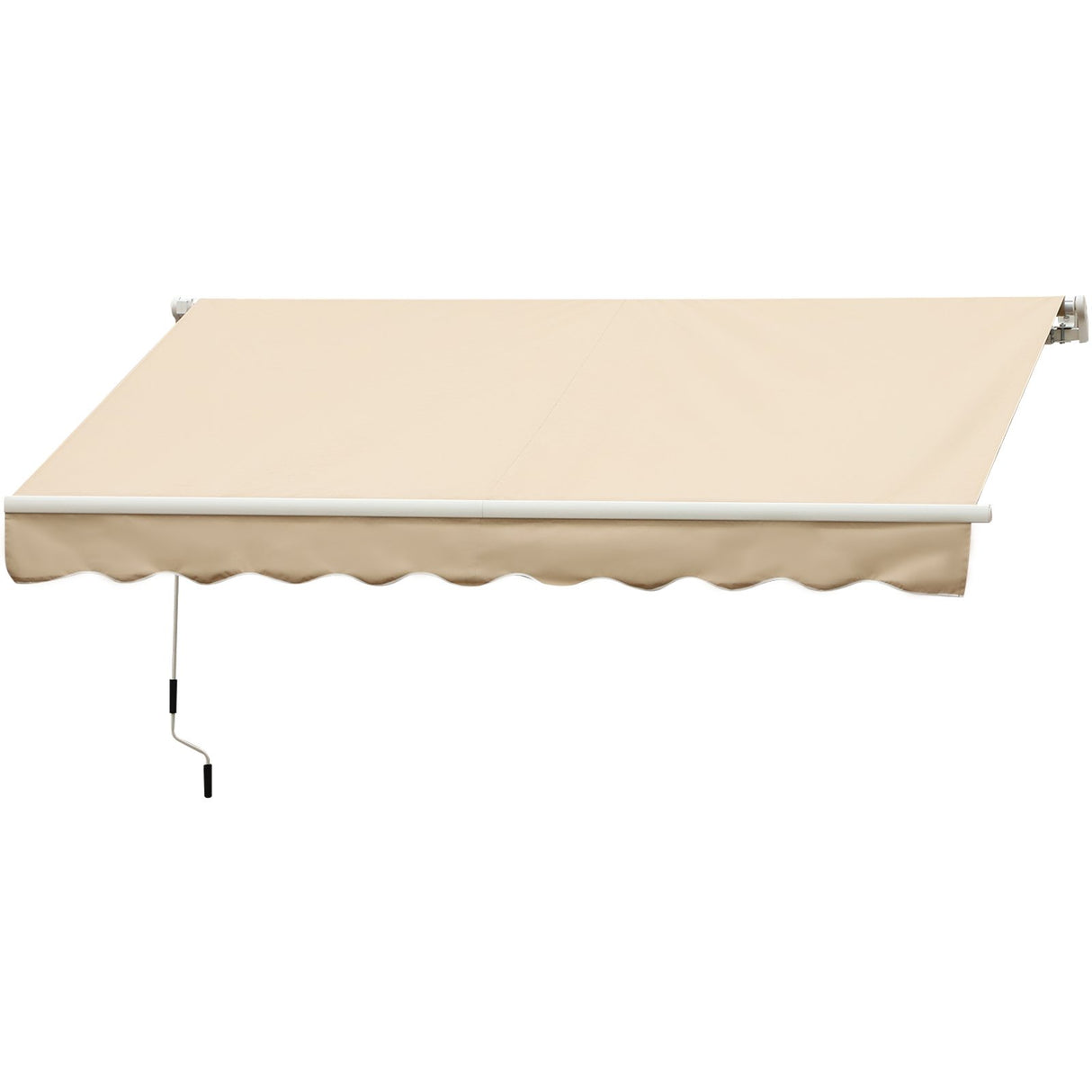 easycomfort easycomfort tenda da sole avvolgibile a caduta con manovella in alluminio e poliestere 3x2 5m beige ean 8055776914916
