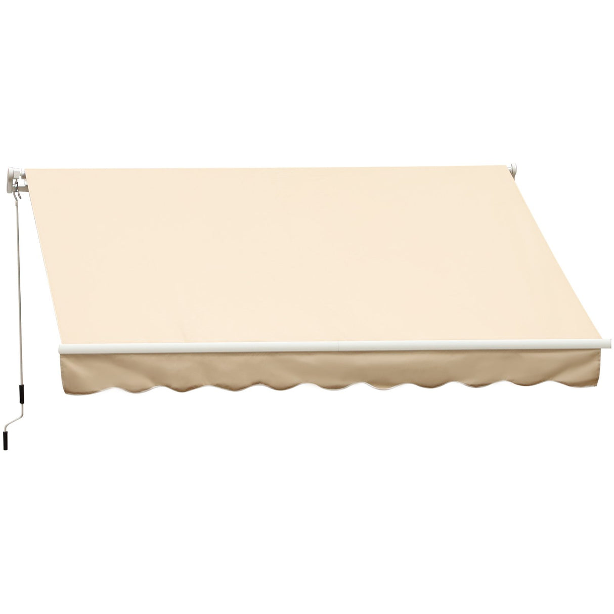 easycomfort easycomfort tenda da sole a braccio avvolgibile manuale a parete in poliestere impermeabile beige 395x245m ean 8055776913872
