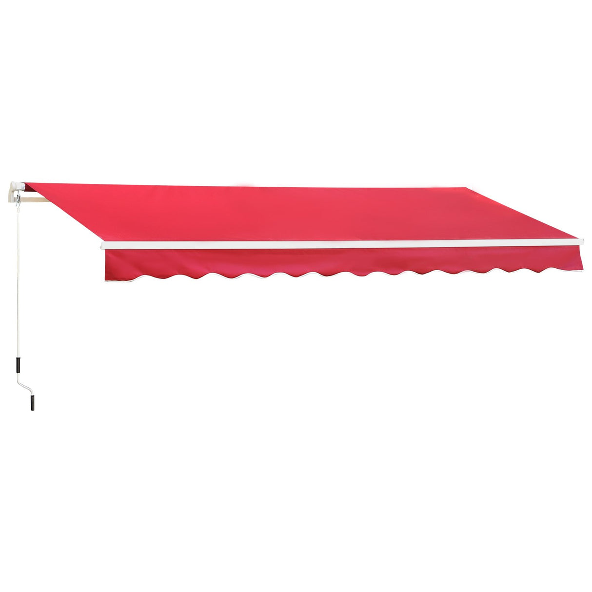 easycomfort easycomfort tenda da sole a manovella copertura impermeabile 400x250cm rosso ean 8055776913445