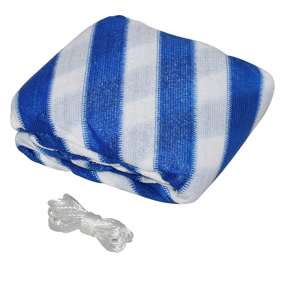 easycomfort easycomfort tenda da sole vela ombreggiante triangolare 5x5x5m anti uv e traspirante in hdpe bianca e blu