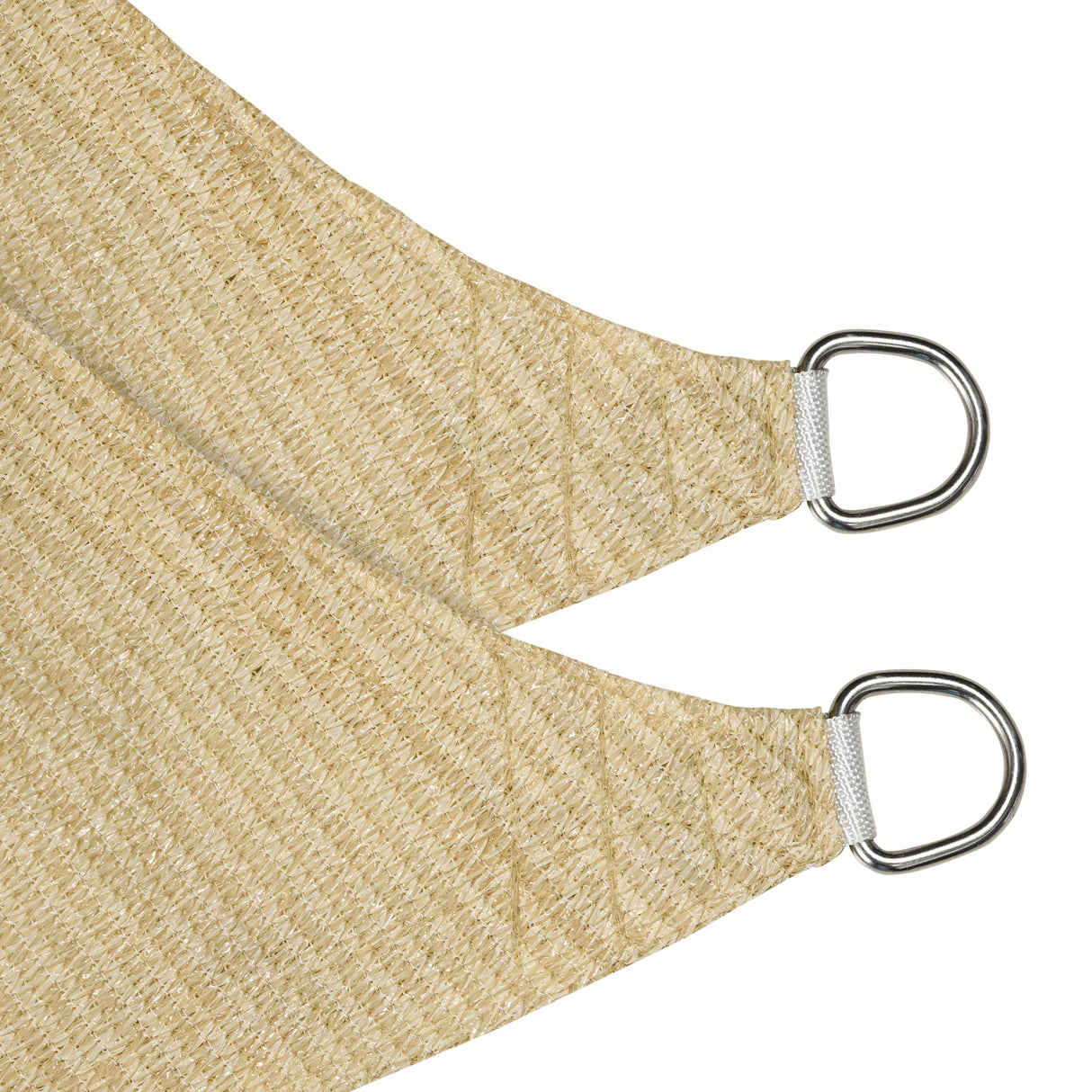 easycomfort easycomfort vela ombreggiante rettangolare 4x3 m beige in hdpe con accessori e borsa da viaggio inclusi