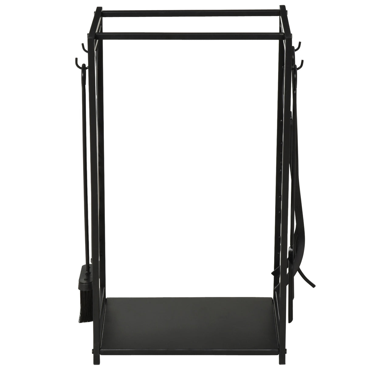 easycomfort easycomfort potalegna per camino in acciaio nero e antiruggine con accessori 46 x 29 x 70cm ean 8054111843690