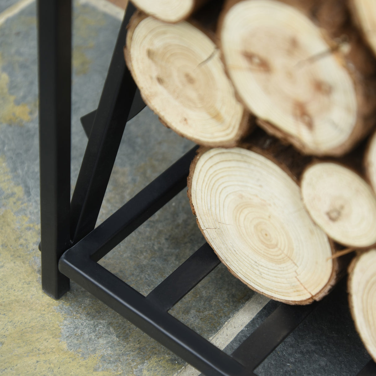 easycomfort easycomfort portalegna da interno ed esterno in acciaio porta legna per camino con attizzatoio paletta scopino pinza 46x30x76cm nero