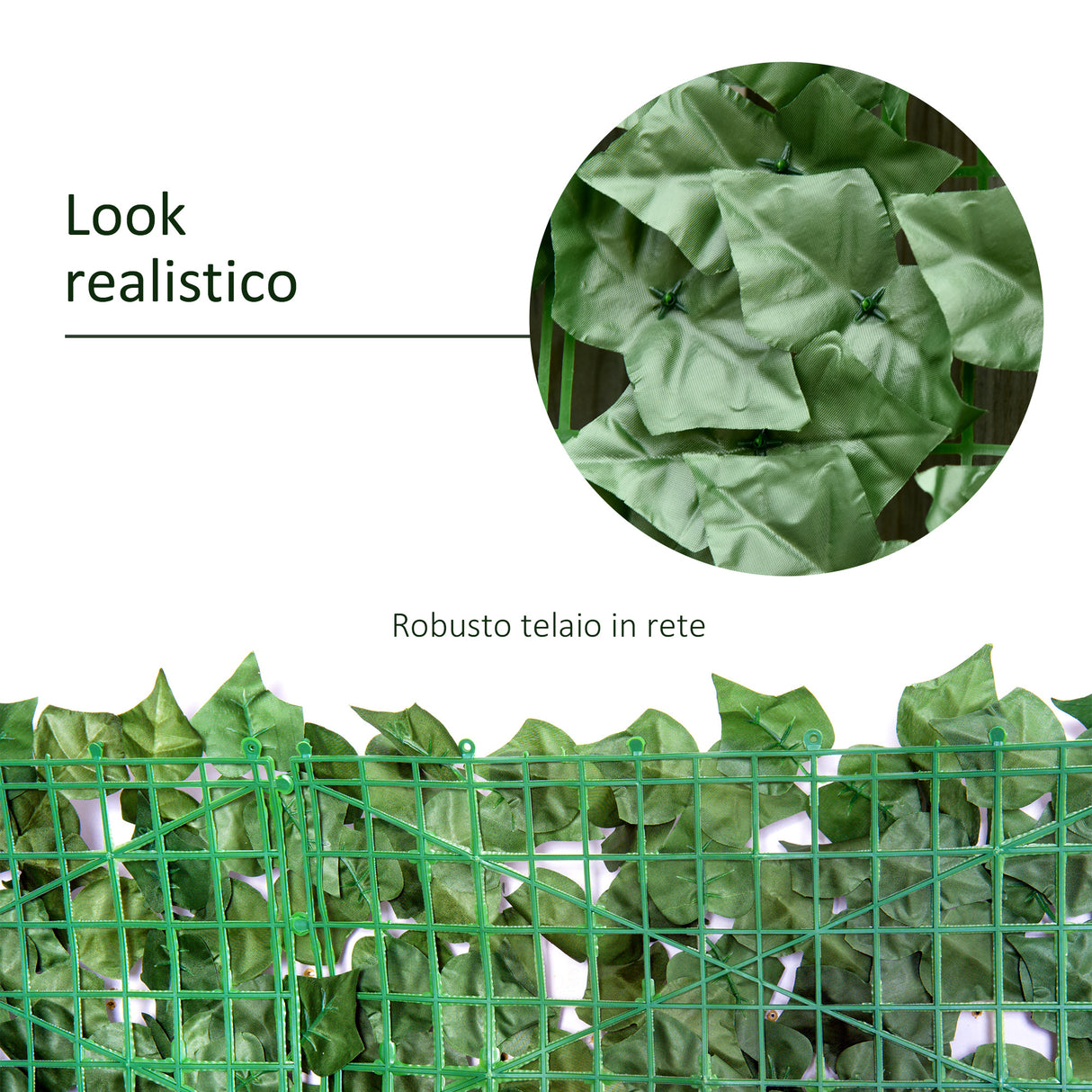 easycomfort easycomfort rotolo di siepe artificiale per balcone e giardino in pe anti uv con foglie verde scuro 300x100cm