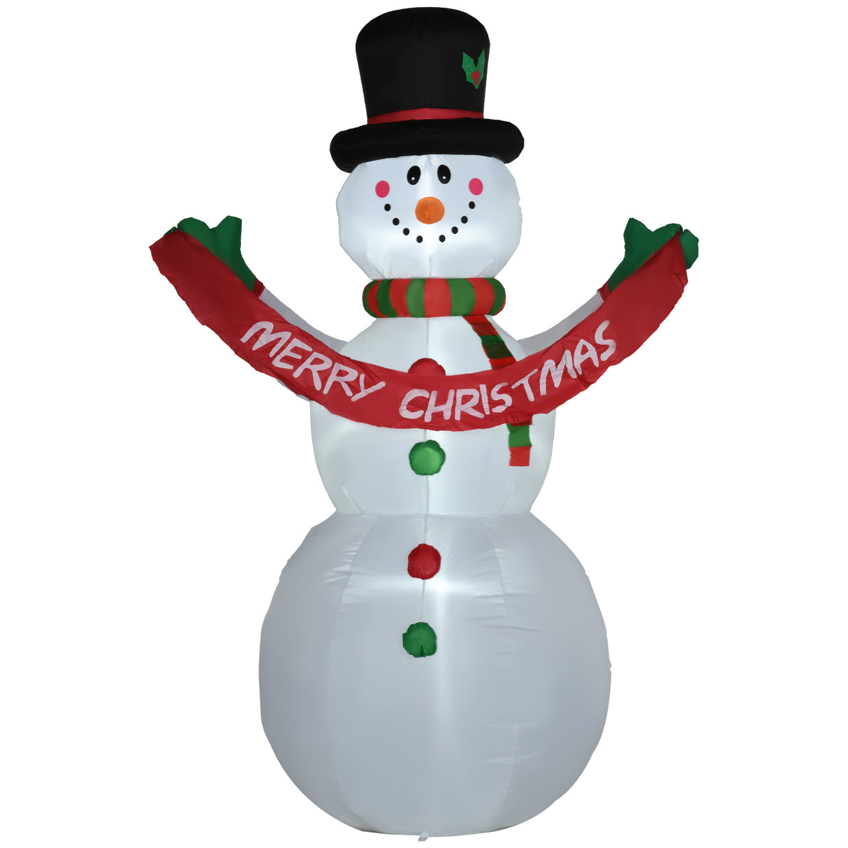 easycomfort easycomfort pupazzo di neve gonfiabile gigante da esterno impermeabile con luci a led