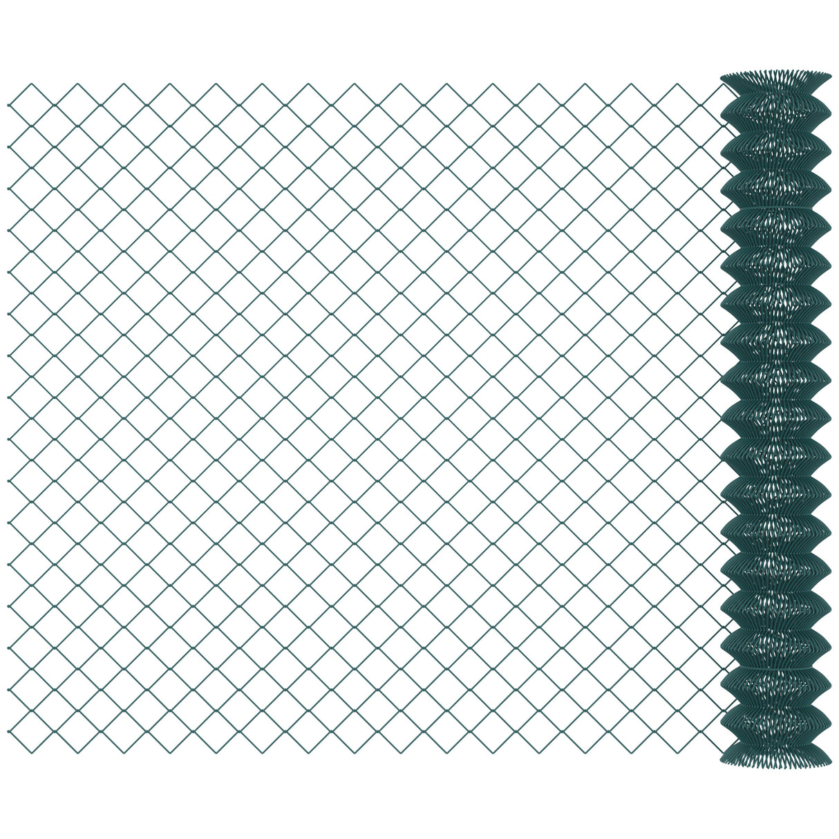 easycomfort easycomfort rete di recinzione in acciaio e pvc per spazi esterni rotolo da 25m e altezza 1 7m verde