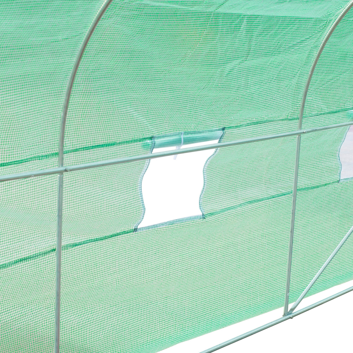 easycomfort easycomfort serra per orto a tunnel 4 5x3x2m con tetto spiovente in pe e tubi dacciaio verde scuro ean 8054144132396