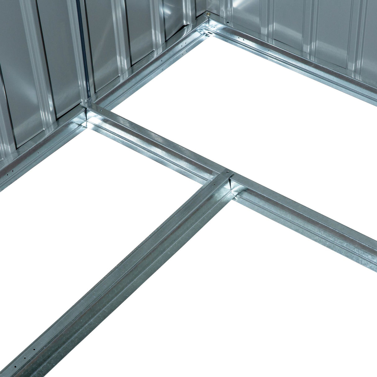 easycomfort easycomfort casetta porta utensili in acciaio capanno da giardino con porte scorrevoli 213x130x185 cm bianco