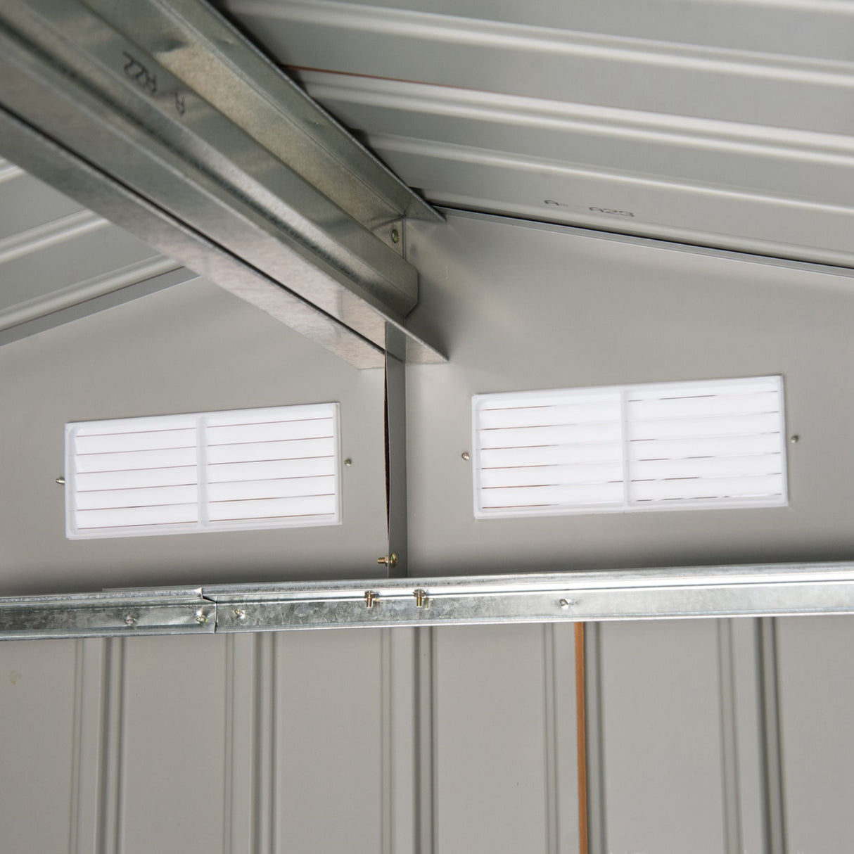 easycomfort easycomfort casetta da giardino porta utensili in lamiera di acciaio capanno da giardino in acciaio con porte scorrevoli 213x130x185cm giallo