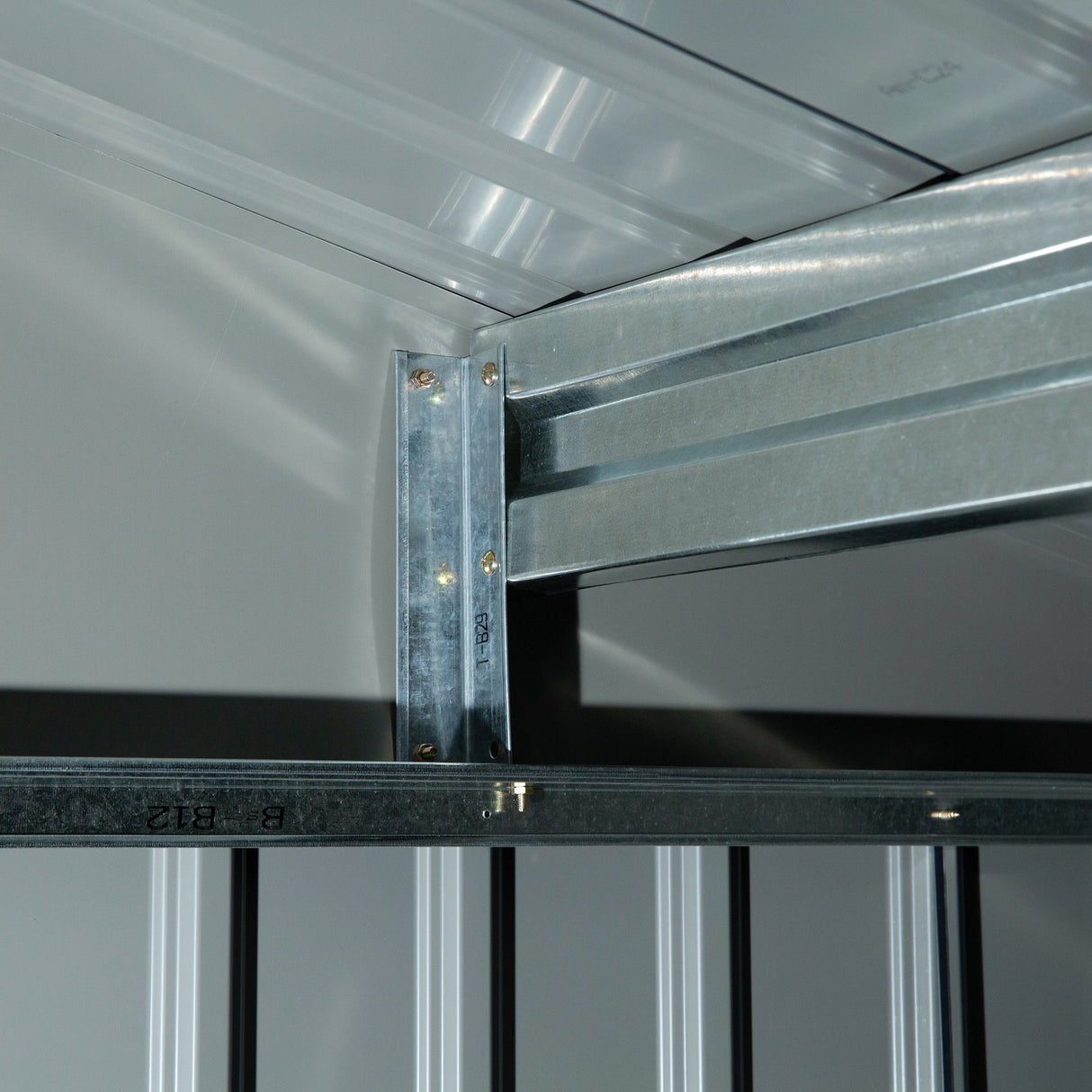 easycomfort easycomfort casetta da giardino a 2 porte scorrevoli e 4 prese daria in acciaio e pp 277x195x192cm grigia