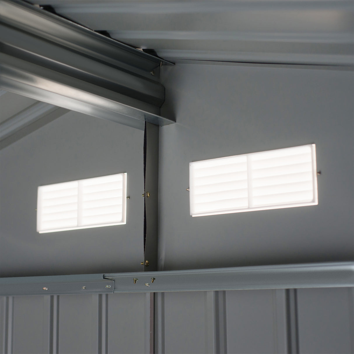 easycomfort easycomfort casetta da giardino porta utensili in lamiera di acciaio capanno da giardino in acciaio con porte scorrevoli 277x195x192cm giallo