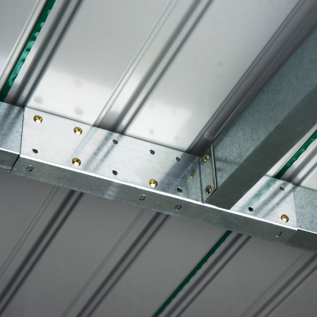 easycomfort easycomfort casetta da giardino porta utensili in lamiera di acciaio capanno da giardino in acciaio con porte scorrevoli 280x130x172cm verde