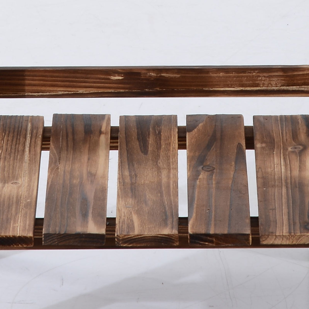 easycomfort easycomfort scaffale portapiante pieghevole portavasi in legno di abete con 3 livelli da esterno 80x37x93cm