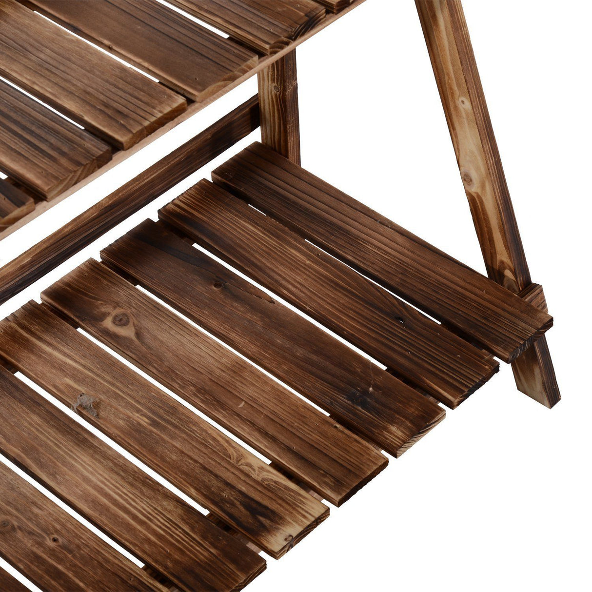 easycomfort easycomfort scaletta fioriera portavasi da giardino a 3 ripiani in legno di abete 100x37x93cm ean 8054111841375