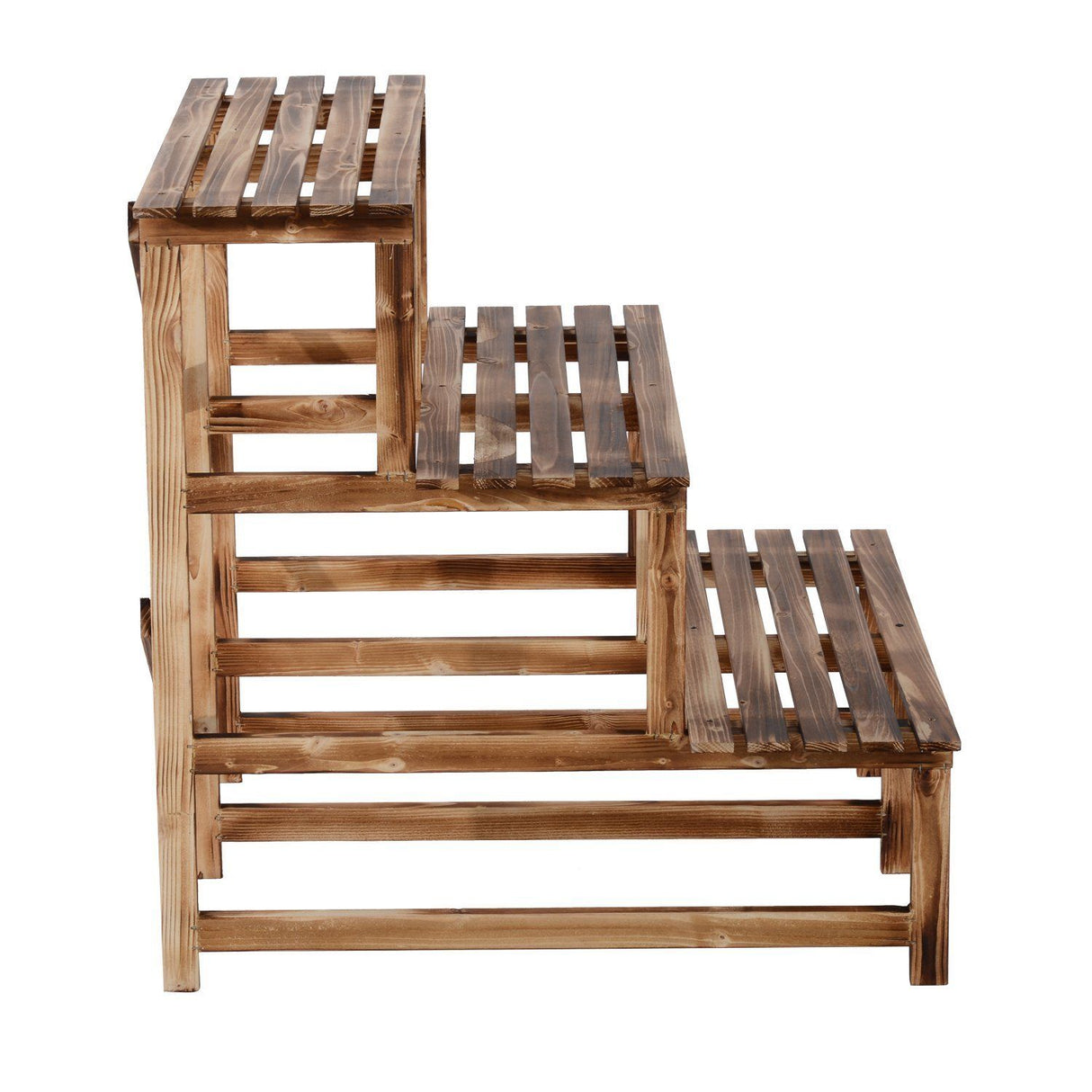 easycomfort easycomfort scaletta fioriera portavasi da giardino a 3 ripiani in legno di abete 80x80x80cm ean 8054111842372