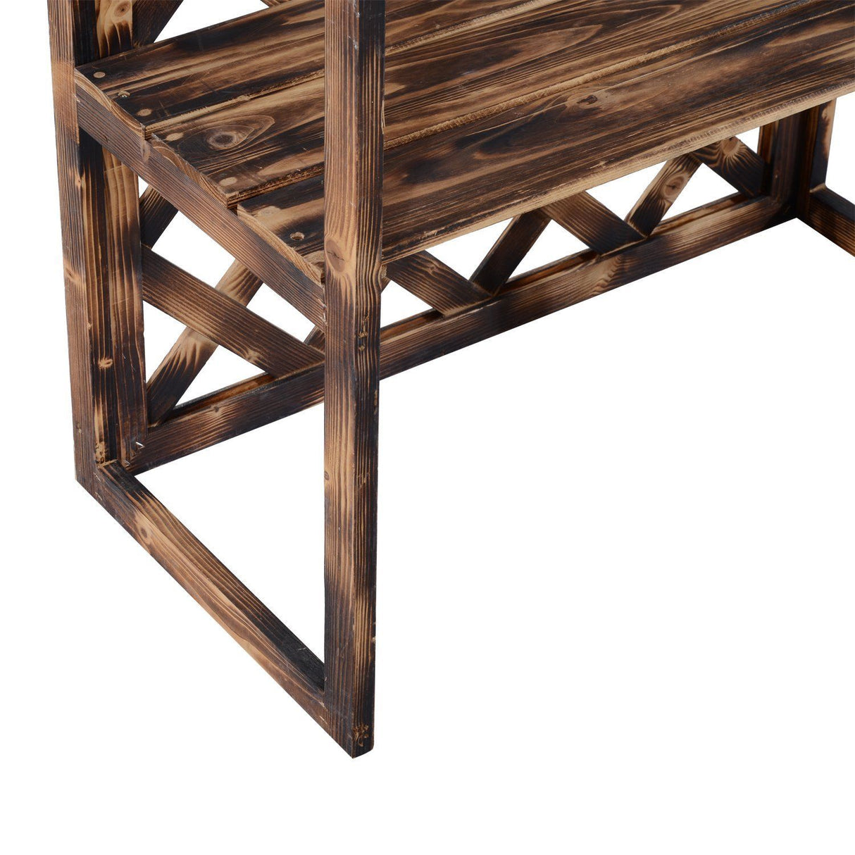 easycomfort easycomfort scaffalatura fioriera per piante a 3 ripiani in legno di abete 80x40x150cm ean 8054111846837